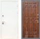 Входная металлическая Дверь Рекс (REX) 5 Белая Шагрень FL-33 орех тисненый в Наро-Фоминске