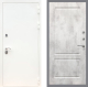 Входная металлическая Дверь Рекс (REX) 5 Белая Шагрень FL-117 Бетон светлый в Наро-Фоминске
