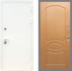 Входная металлическая Дверь Рекс (REX) 5 Белая Шагрень FL-128 Дуб в Наро-Фоминске