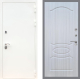 Входная металлическая Дверь Рекс (REX) 5 Белая Шагрень FL-128 Сандал белый в Наро-Фоминске