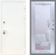 Входная металлическая Дверь Рекс (REX) 5 Белая Шагрень Зеркало Пастораль Сандал белый в Наро-Фоминске