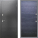 Входная металлическая Дверь Рекс (REX) 2А Серебро Антик GL Дуб тангенальный черный в Наро-Фоминске