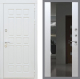 Входная металлическая Дверь Рекс (REX) 8 Силк Сноу СБ-16 Зеркало Белый ясень в Наро-Фоминске