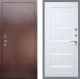 Входная металлическая Дверь Рекс (REX) 1 СБ-14 стекло белое Сандал белый в Наро-Фоминске