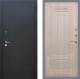 Входная металлическая Дверь Рекс (REX) 1A Черный Муар FL-2 Беленый дуб в Наро-Фоминске