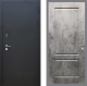 Входная металлическая Дверь Рекс (REX) 1A Черный Муар FL-117 Бетон темный в Наро-Фоминске