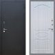 Входная металлическая Дверь Рекс (REX) 1A Черный Муар FL-128 Сандал белый в Наро-Фоминске