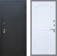 Входная металлическая Дверь Рекс (REX) 1A Черный Муар FL-128 Силк Сноу в Наро-Фоминске