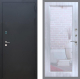 Входная металлическая Дверь Рекс (REX) 1A Черный Муар Зеркало Пастораль Сандал белый в Наро-Фоминске