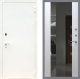 Входная металлическая Дверь Рекс (REX) 1А Белая шагрень СБ-16 Зеркало Белый ясень в Наро-Фоминске