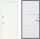 Входная металлическая Дверь Рекс (REX) 1А Белая шагрень Сити Белый ясень в Наро-Фоминске