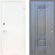 Входная металлическая Дверь Рекс (REX) 1А Белая шагрень FL-2 Сандал грей в Наро-Фоминске