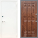 Входная металлическая Дверь Рекс (REX) 1А Белая шагрень FL-33 орех тисненый в Наро-Фоминске
