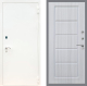 Входная металлическая Дверь Рекс (REX) 1А Белая шагрень FL-39 Сандал белый в Наро-Фоминске