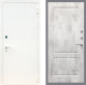 Входная металлическая Дверь Рекс (REX) 1А Белая шагрень FL-117 Бетон светлый в Наро-Фоминске