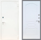 Входная металлическая Дверь Рекс (REX) 1А Белая шагрень FL-128 Белый ясень в Наро-Фоминске