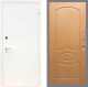Входная металлическая Дверь Рекс (REX) 1А Белая шагрень FL-128 Дуб в Наро-Фоминске
