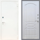 Входная металлическая Дверь Рекс (REX) 1А Белая шагрень FL-128 Лиственница беж в Наро-Фоминске