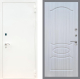 Входная металлическая Дверь Рекс (REX) 1А Белая шагрень FL-128 Сандал белый в Наро-Фоминске