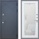 Входная металлическая Дверь Рекс (REX) 13 Силк Титан Зеркало Пастораль Белый ясень в Наро-Фоминске