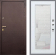 Входная металлическая Дверь Рекс (REX) Лайт 3К Зеркало Пастораль Белый ясень в Наро-Фоминске