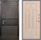 Входная металлическая Дверь Рекс (REX) 15 Черный Кварц FL-58 Беленый дуб в Наро-Фоминске