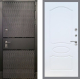 Входная металлическая Дверь Рекс (REX) 15 Черный Кварц FL-128 Белый ясень в Наро-Фоминске