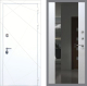 Входная металлическая Дверь Рекс (REX) 13 Силк Сноу СБ-16 Зеркало Белый ясень в Наро-Фоминске