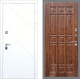 Входная металлическая Дверь Рекс (REX) 13 Силк Сноу FL-33 орех тисненый в Наро-Фоминске