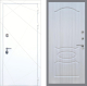 Входная металлическая Дверь Рекс (REX) 13 Силк Сноу FL-128 Сандал белый в Наро-Фоминске