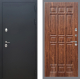 Входная металлическая Дверь Рекс (REX) 5 Черный Муар FL-33 орех тисненый в Наро-Фоминске
