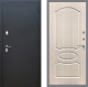 Входная металлическая Дверь Рекс (REX) 5 Черный Муар FL-128 Беленый дуб в Наро-Фоминске