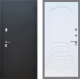 Входная металлическая Дверь Рекс (REX) 5 Черный Муар FL-128 Белый ясень в Наро-Фоминске
