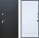 Входная металлическая Дверь Рекс (REX) 5 Черный Муар FL-128 Силк Сноу в Наро-Фоминске