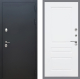 Входная металлическая Дверь Рекс (REX) 5 Черный Муар FL-243 Силк Сноу в Наро-Фоминске