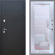 Входная металлическая Дверь Рекс (REX) 5 Черный Муар Зеркало Пастораль Сандал белый в Наро-Фоминске