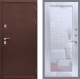Входная металлическая Дверь Рекс (REX) 5А Зеркало Пастораль Сандал белый в Наро-Фоминске