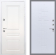 Входная металлическая Дверь Рекс (REX) Премиум-н Силк Сноу FL-289 Белый ясень в Наро-Фоминске