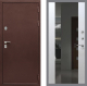 Входная металлическая Дверь Рекс (REX) 5 металл 3 мм СБ-16 Зеркало Белый ясень в Наро-Фоминске