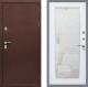 Дверь Рекс (REX) 5 металл 3 мм Зеркало Пастораль Белый ясень в Наро-Фоминске