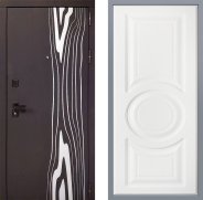 Дверь Заводские двери Леванте Неаполь Лофт белый 960х2050 мм