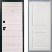Дверь Заводские двери Сохо Стокгольм Белый софт 960х2050 мм