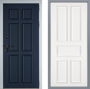 Дверь Заводские двери Стокгольм Уругвай Белый софт 960х2050 мм