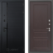 Дверь Лабиринт (LABIRINT) Piano 03 Орех премиум 960х2050 мм