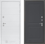 Дверь Лабиринт (LABIRINT) Трендо 11 Графит софт 860х2050 мм