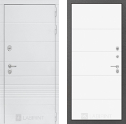 Дверь Лабиринт (LABIRINT) Трендо 13 Белый софт 860х2050 мм