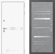 Дверь Лабиринт (LABIRINT) Лайн White 20 Бетон светлый 860х2050 мм