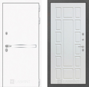 Дверь Лабиринт (LABIRINT) Лайн White 12 Белое дерево 960х2050 мм