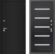 Дверь Лабиринт (LABIRINT) Classic шагрень черная 01 Венге 860х2050 мм