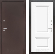 Дверь Лабиринт (LABIRINT) Classic антик медь 26 Белый (RAL-9003) 960х2050 мм